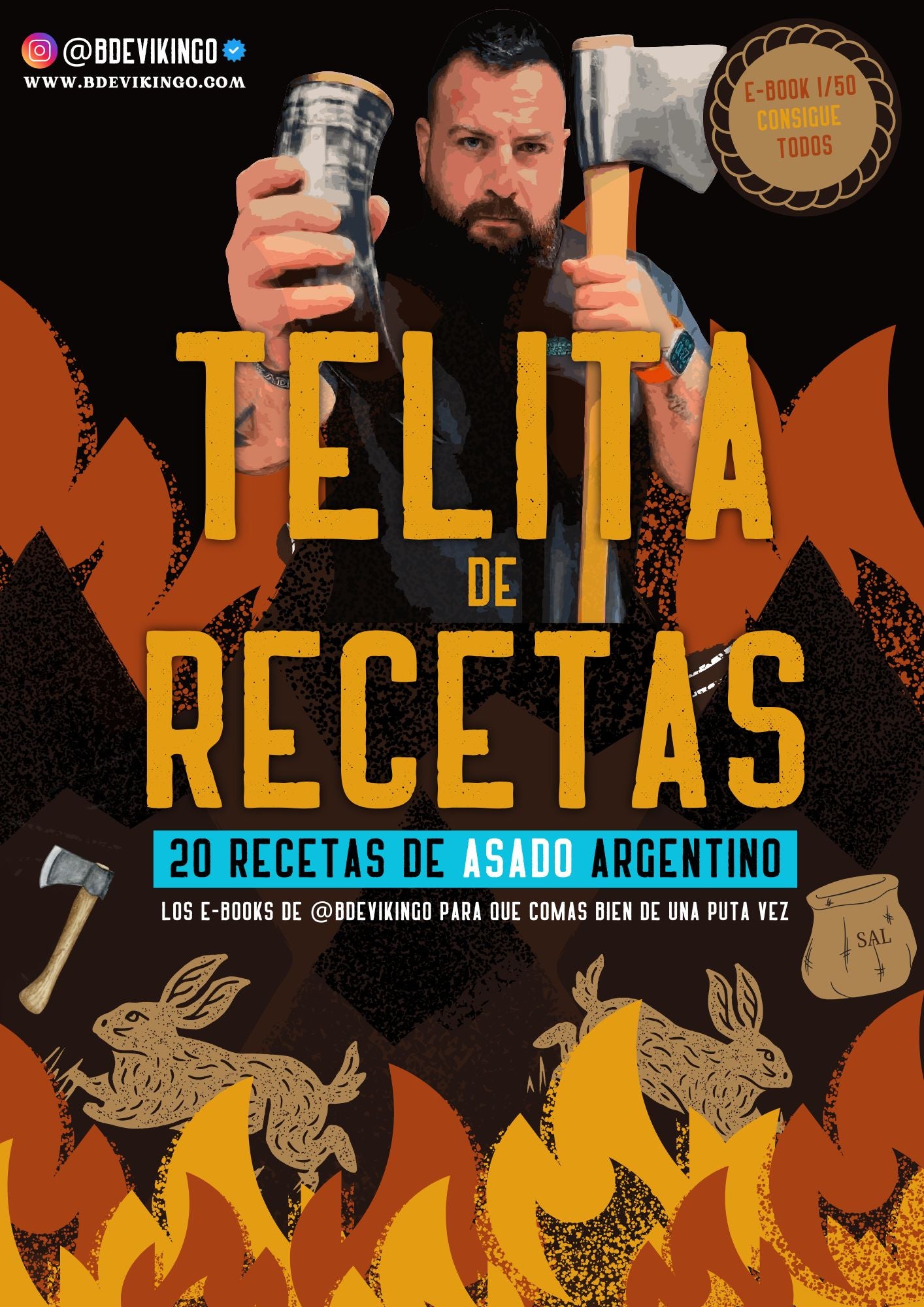 Bdevikingo's Recipes. "Telita de Asado" Argentine Asado e-book edition